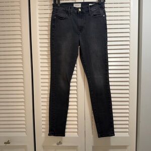 Frame Denim Charcoal Skinny Jeans